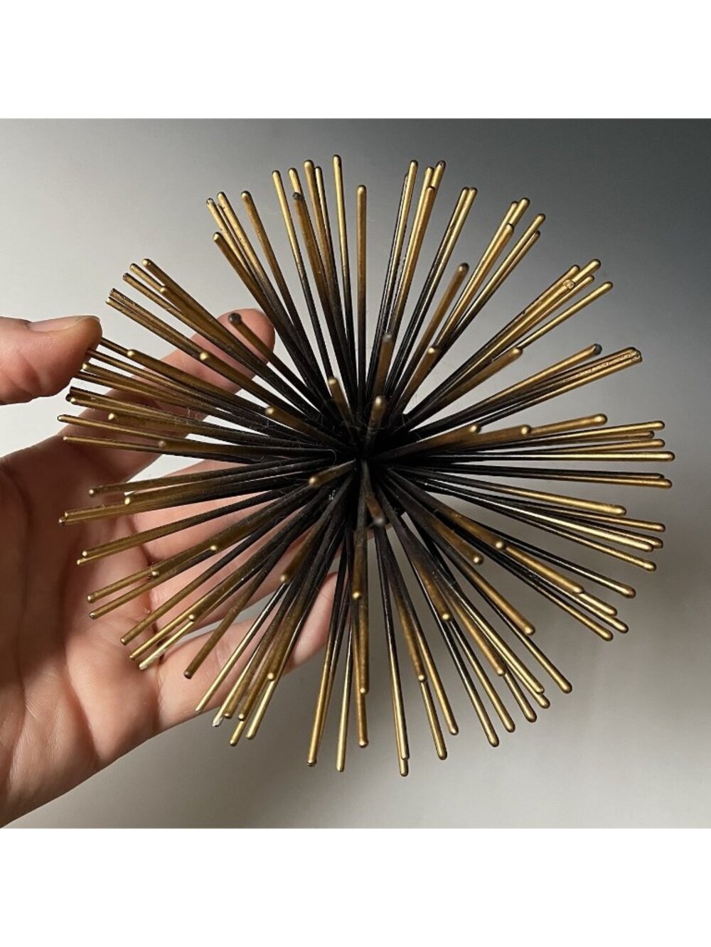 Contemporary / Vintage Mid Century Style Metal Sea Urchin Wall Art